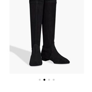 Stuart Weitzman Genna 25 stretch-suede over-the-knee boots